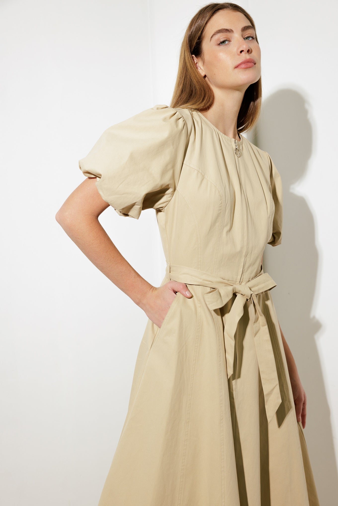 WHAT DO YOU MEAN WOVEN MIDI DRESS Flying Tomato