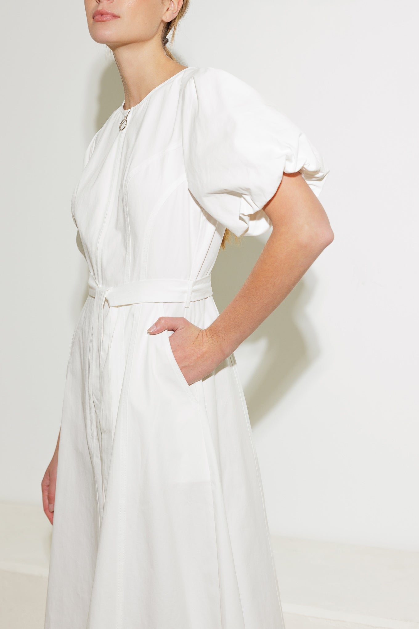 WHAT DO YOU MEAN WOVEN MIDI DRESS Flying Tomato