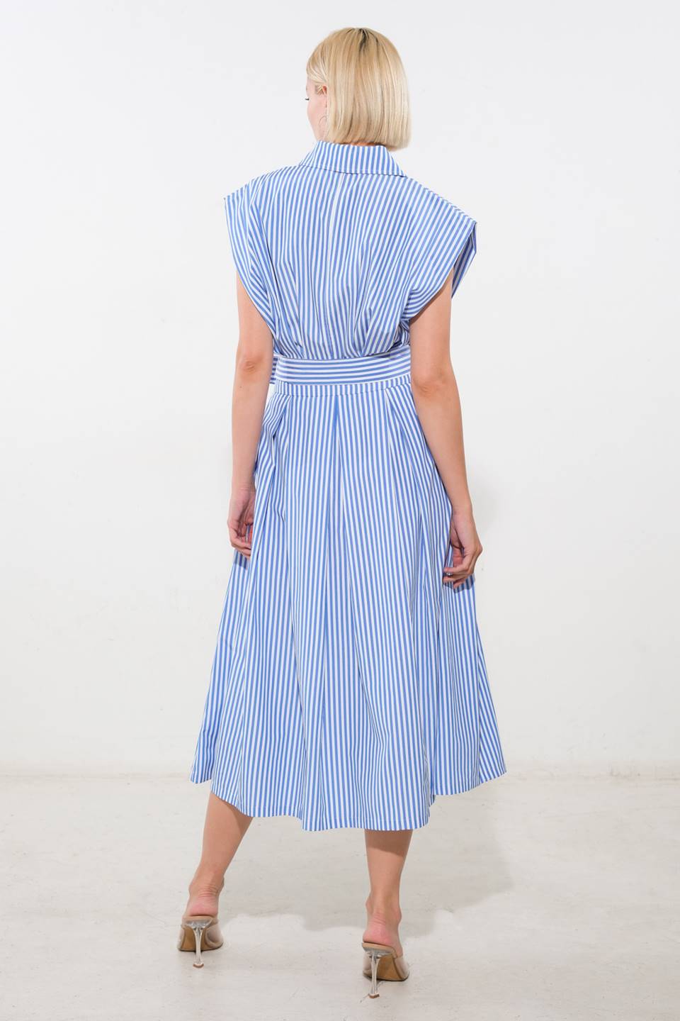 ALONG THE SHORELINE WOVEN MIDI DRESS Flying Tomato