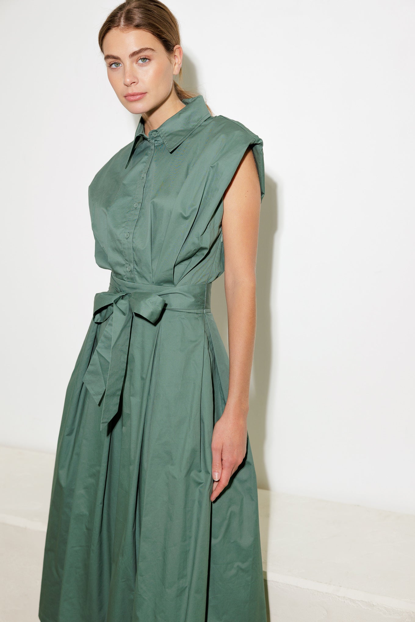 DEEPER CONNECTION WOVEN MIDI DRESS Flying Tomato