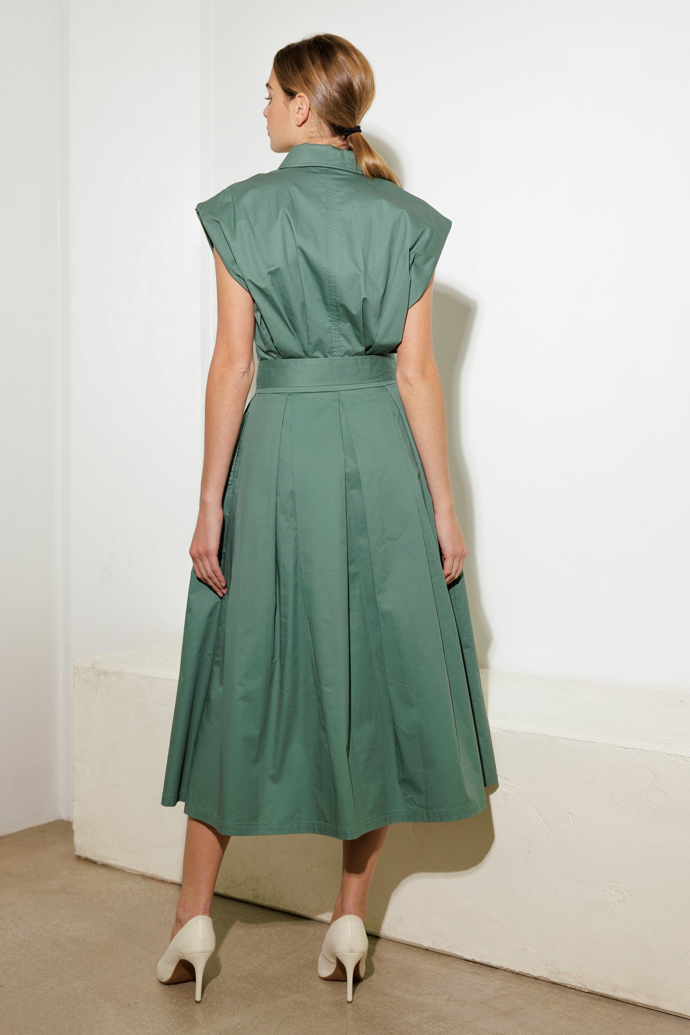 DEEPER CONNECTION WOVEN MIDI DRESS Flying Tomato