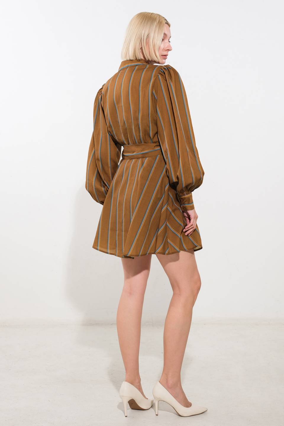 GIVE IT A GO WOVEN MINI DRESS Flying Tomato