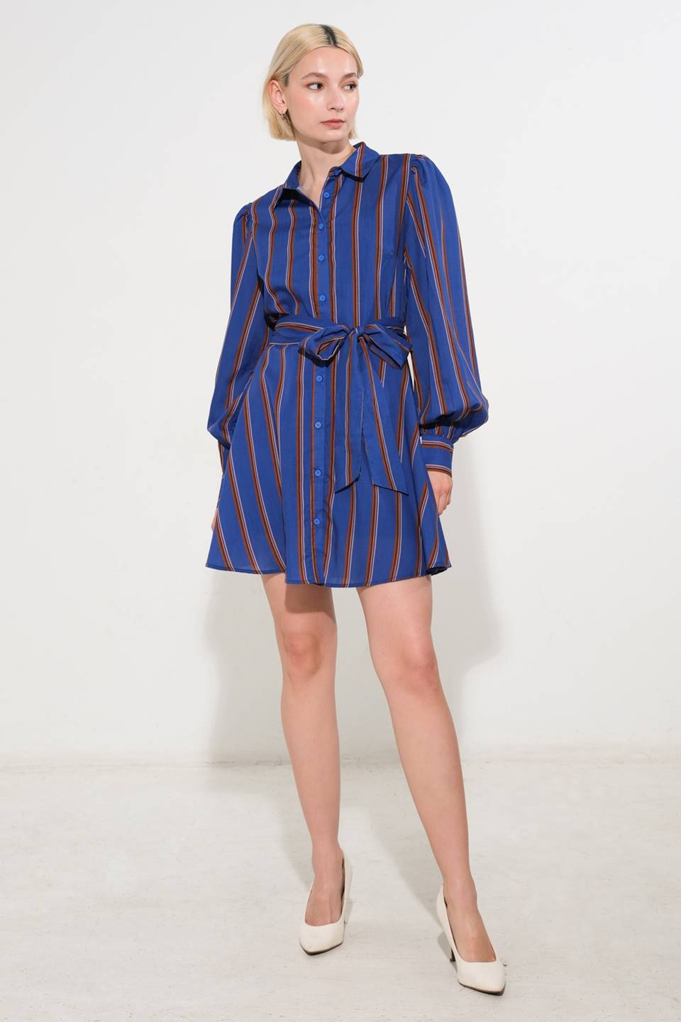 GIVE IT A GO WOVEN MINI DRESS Flying Tomato