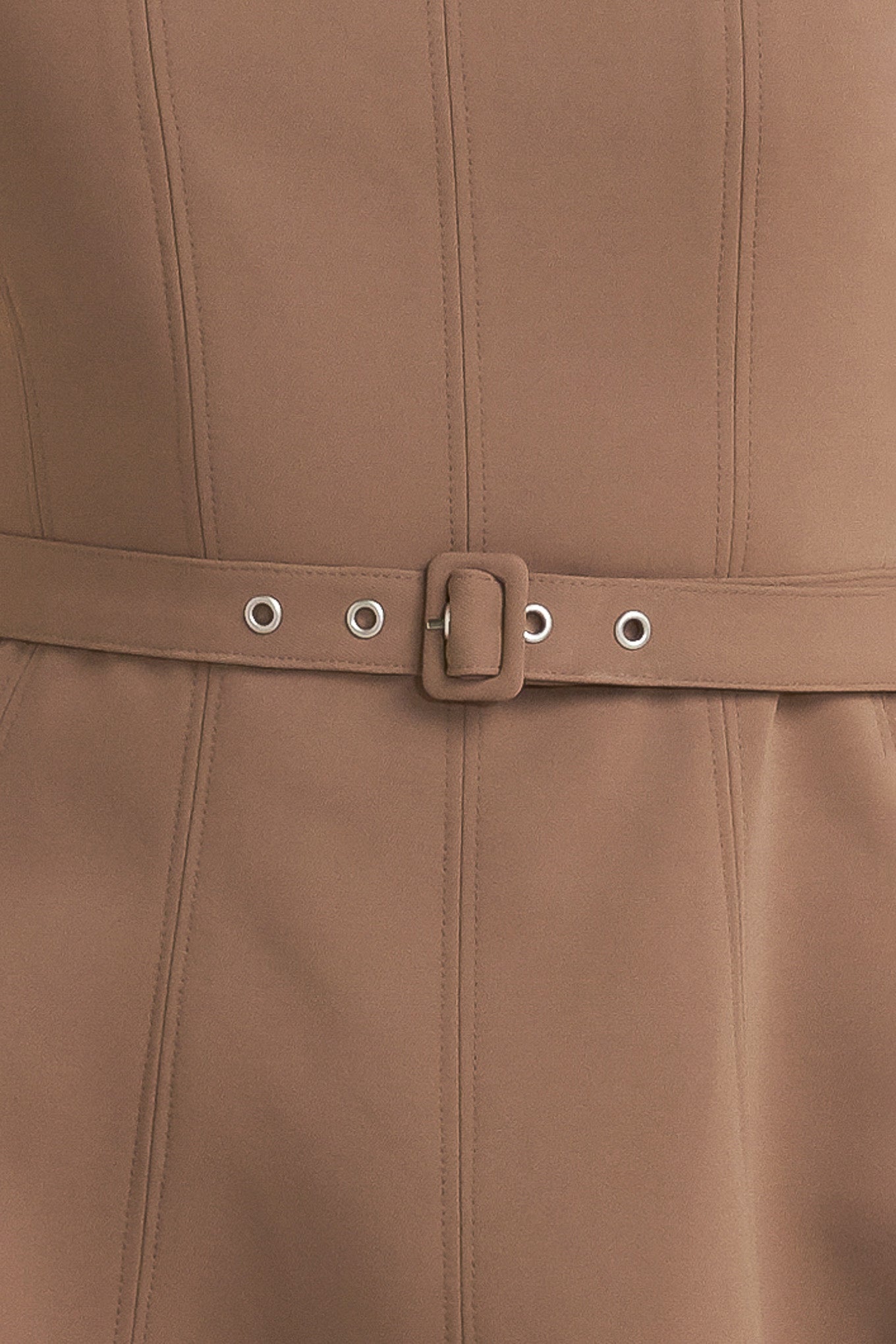 LIVING THE DREAM BROWN WOVEN MIDI DRESS Flying Tomato