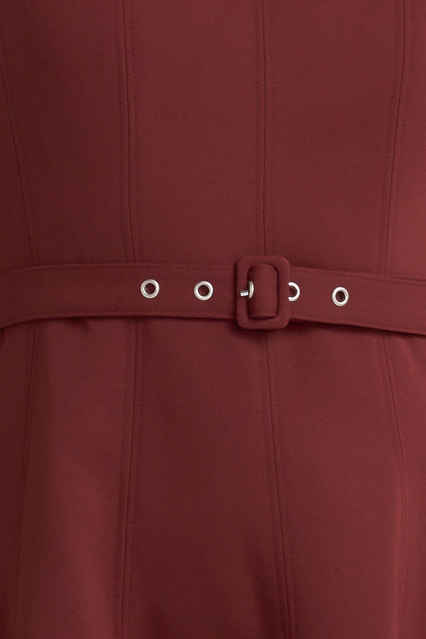 LIVING THE DREAM WINE WOVEN MIDI DRESS Flying Tomato