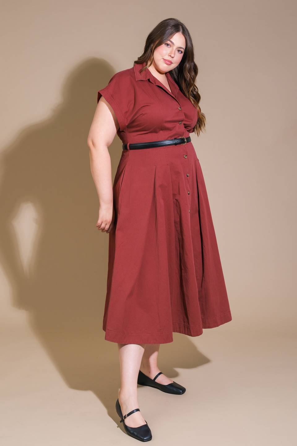 PERFECT BALANCE WOVEN MIDI DRESS Flying Tomato