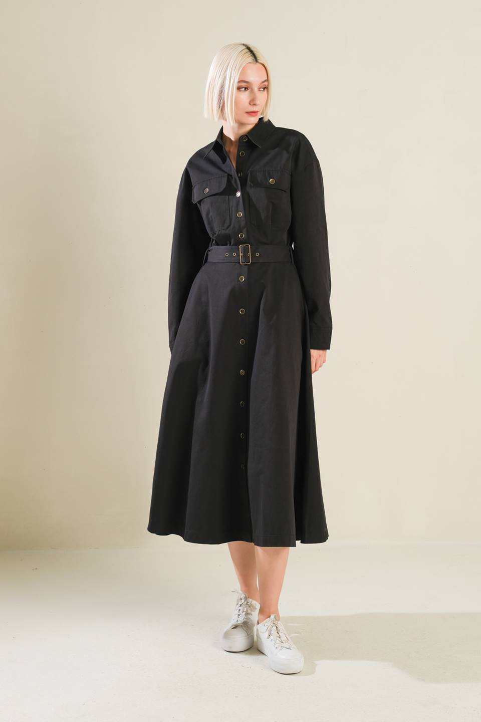 CHARMING DECISION WOVEN MIDI DRESS Flying Tomato