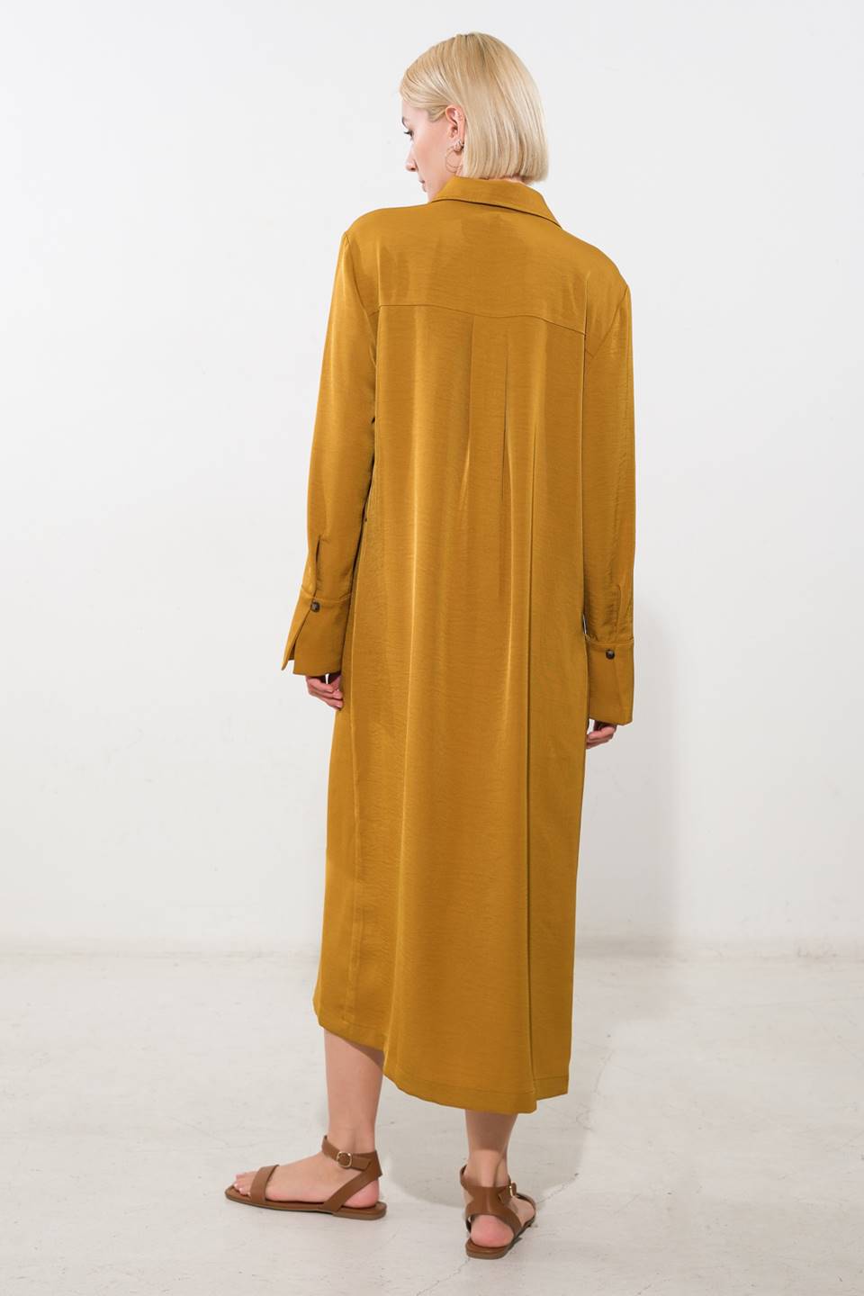 STATE OF BLISS WOVEN MIDI DRESS Flying Tomato