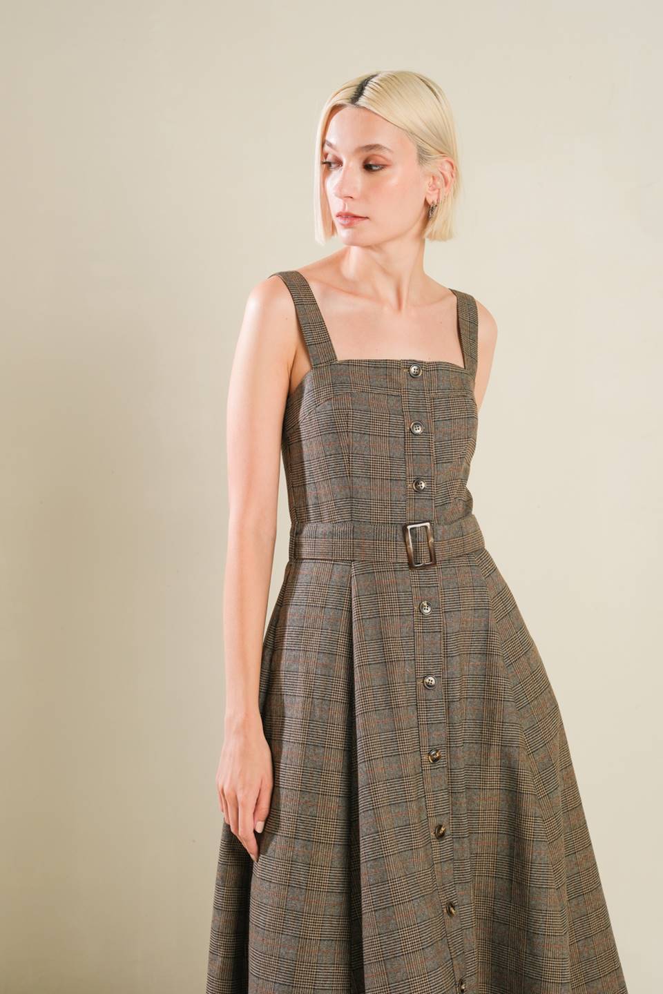 HAPPY CHANCE WOVEN MIDI DRESS Flying Tomato