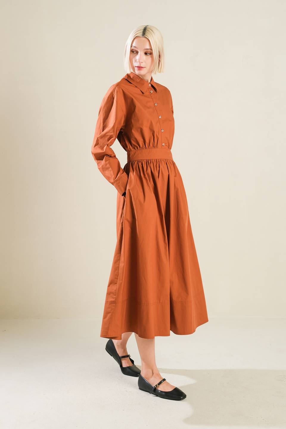 MEADOW MUSE WOVEN MIDI DRESS Flying Tomato