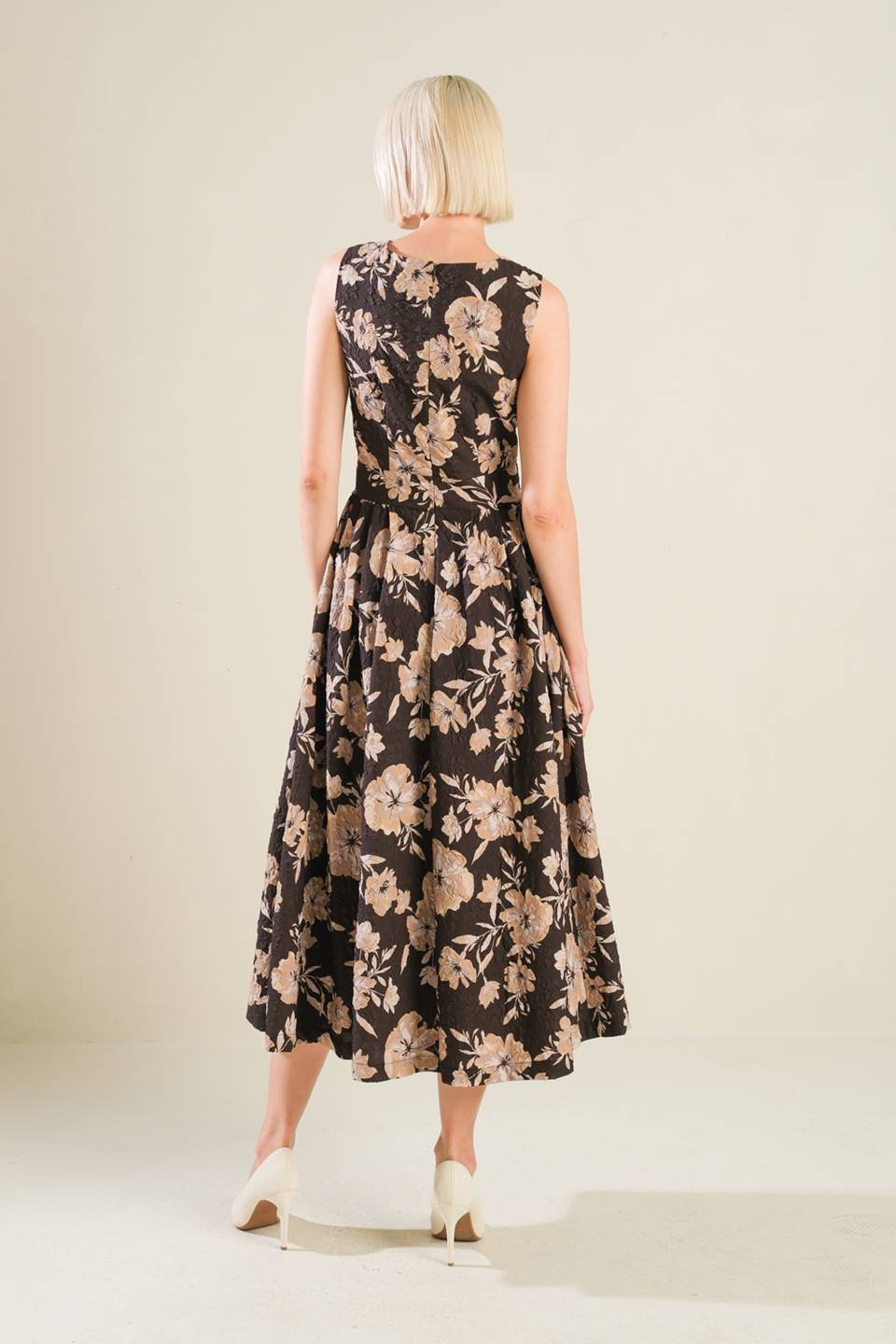 VENTURA VISION WOVEN MIDI DRESS Flying Tomato