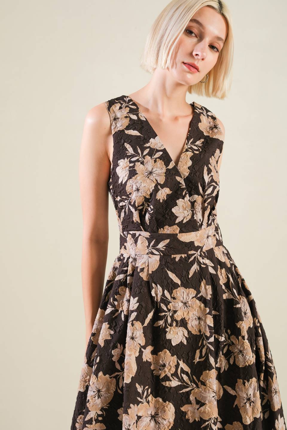 VENTURA VISION WOVEN MIDI DRESS Flying Tomato