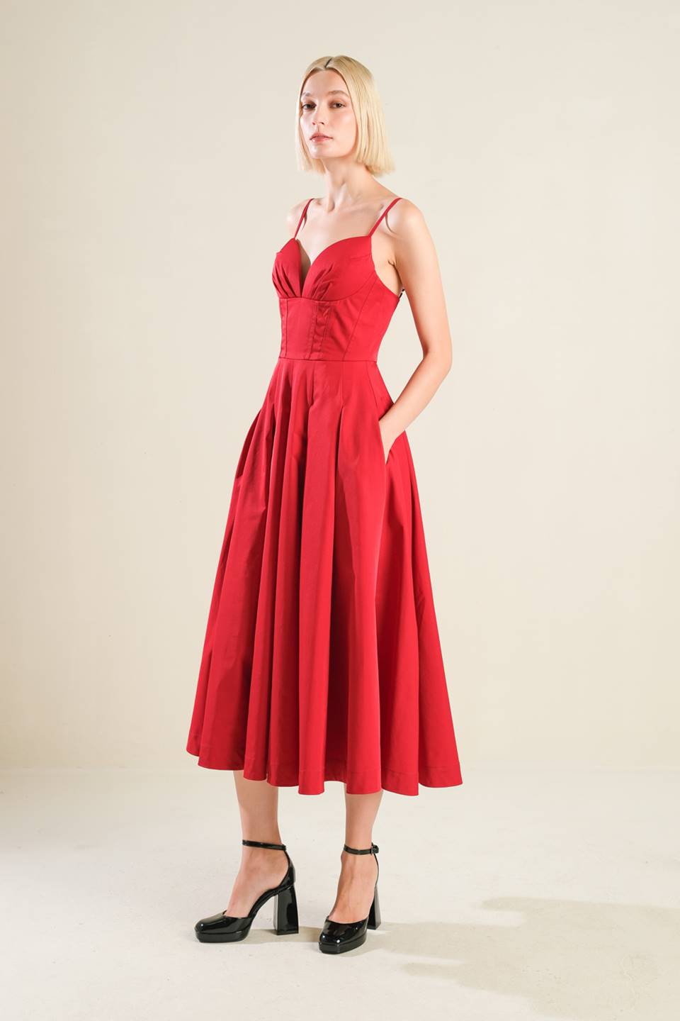 DREAM KEEPER WOVEN MIDI DRESS Flying Tomato