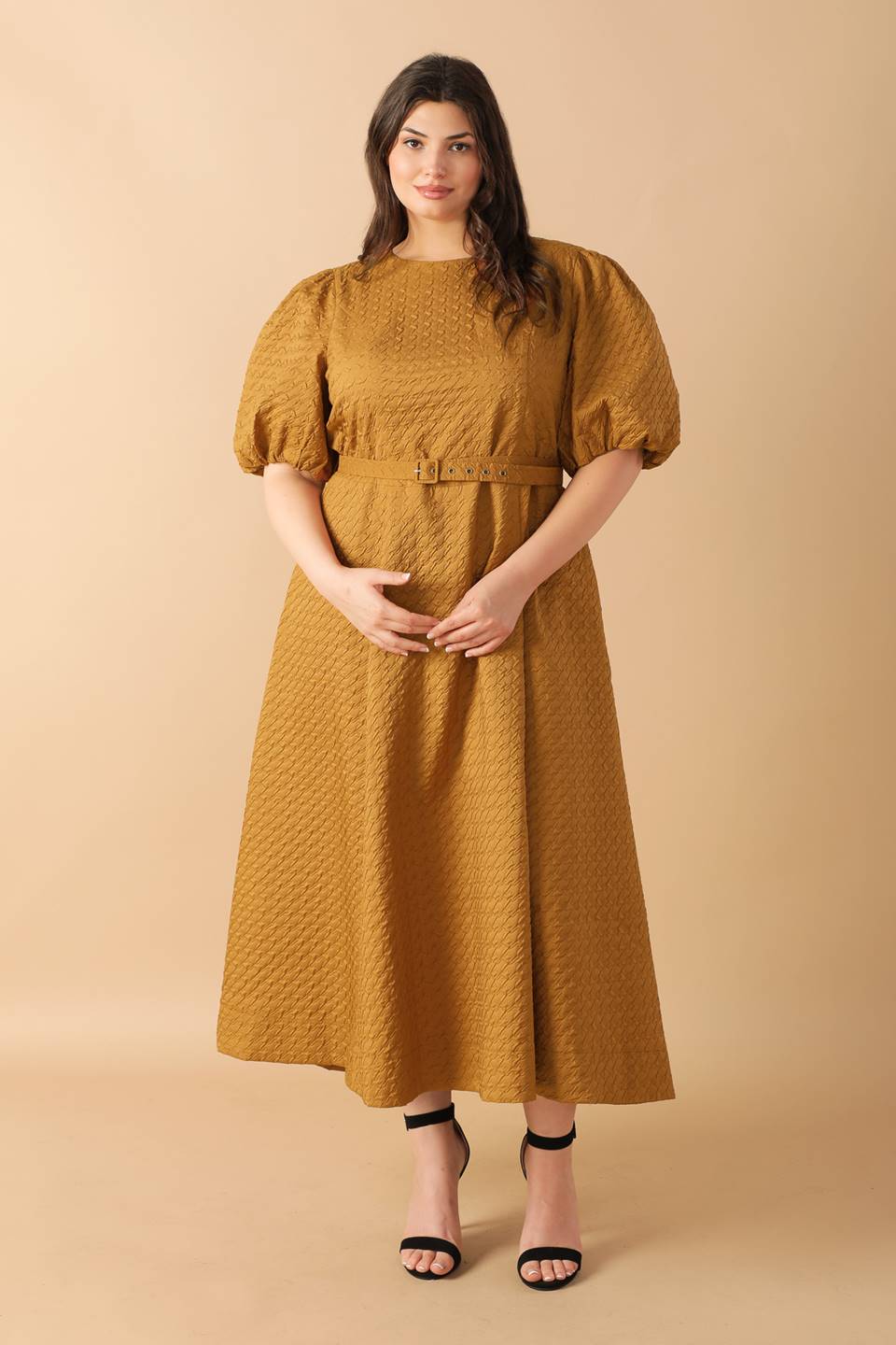 CAN'T STOP ME WOVEN MIDI DRESS Flying Tomato