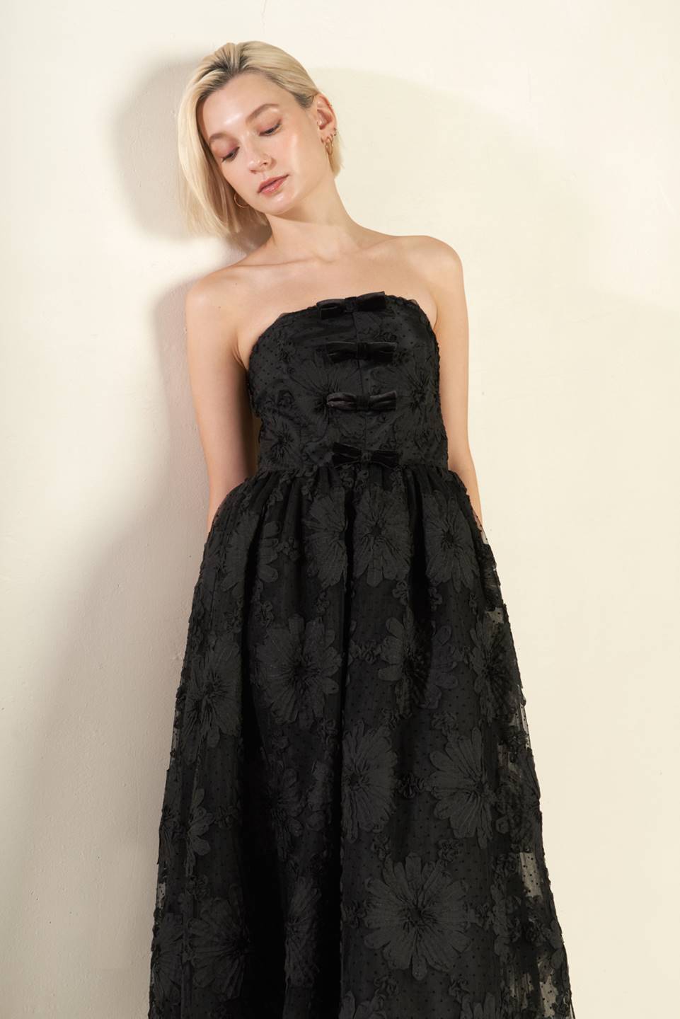 CONFIDENCE GAME LACE MIDI DRESS Flying Tomato