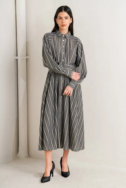 WHAT I FEEL WOVEN MIDI DRESS Flying Tomato