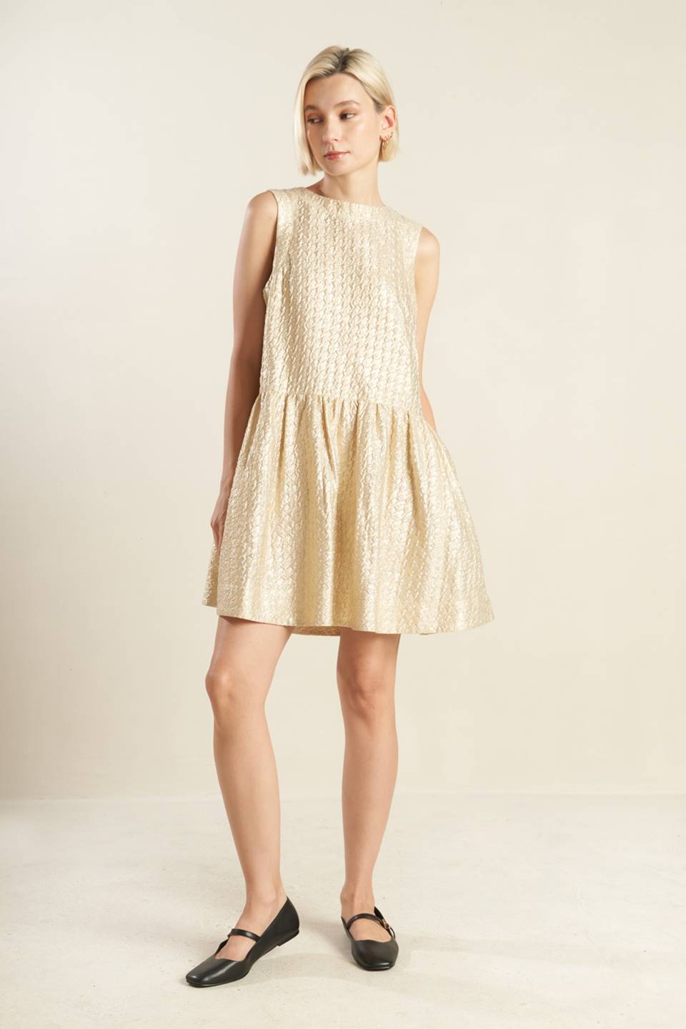 HORIZON HIDEAWAY WOVEN MINI DRESS