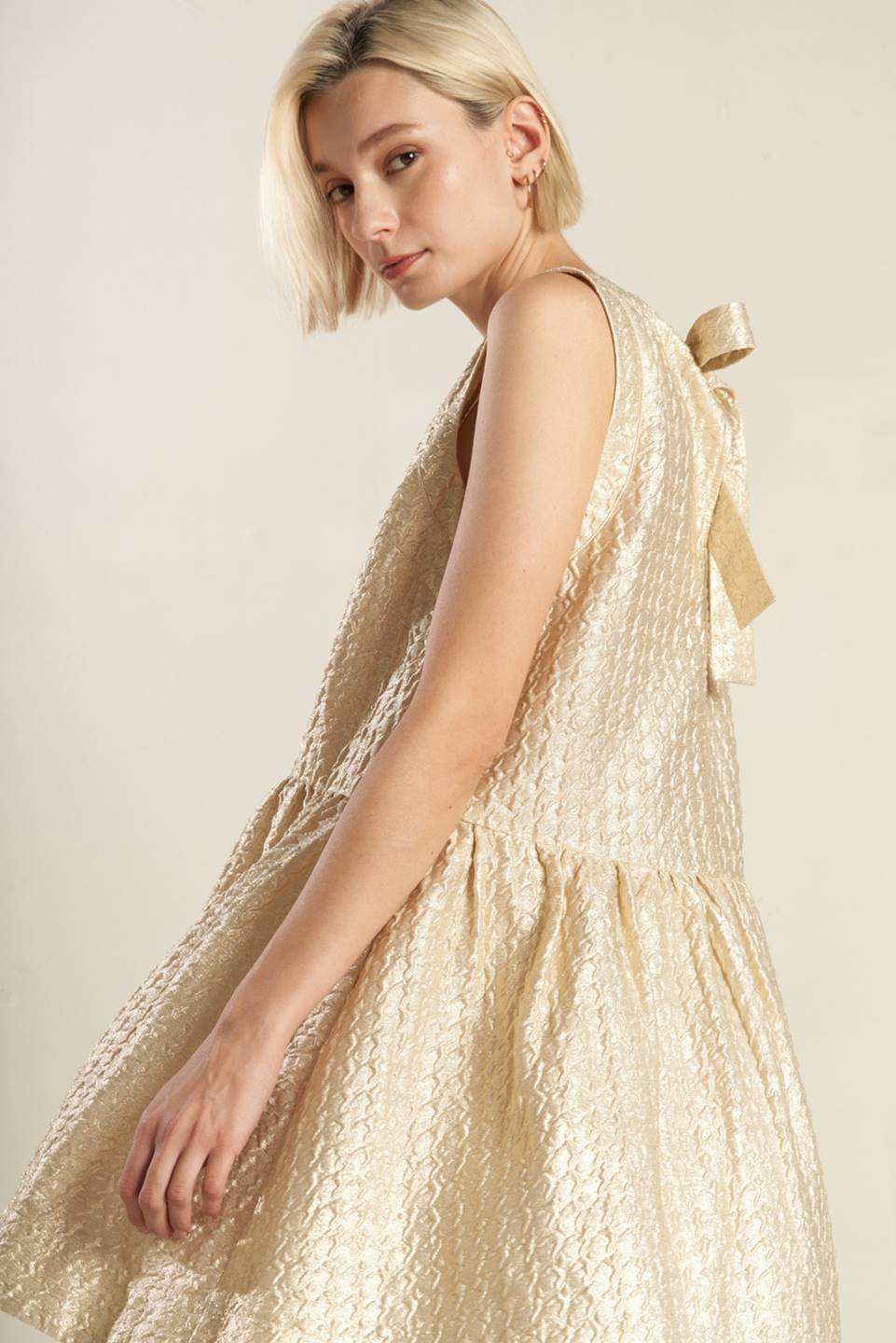 HORIZON HIDEAWAY WOVEN MINI DRESS Flying Tomato