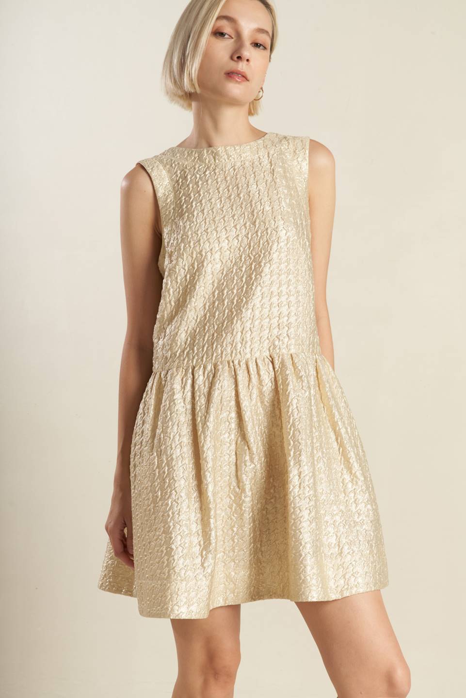 HORIZON HIDEAWAY WOVEN MINI DRESS