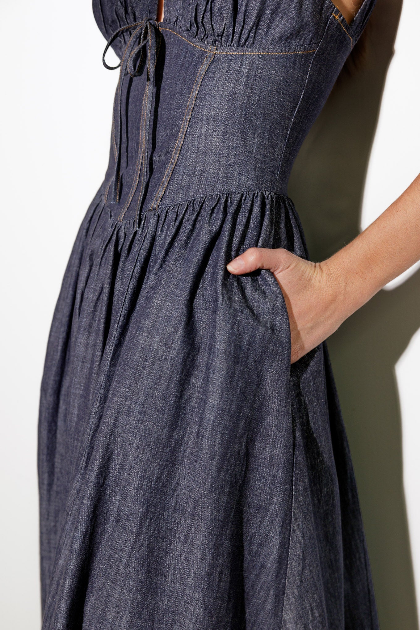 RUSTIC DREAM WOVEN MIDI DRESS Flying Tomato