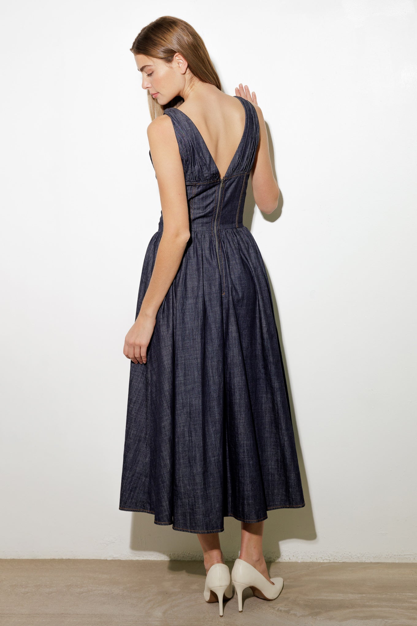 RUSTIC DREAM WOVEN MIDI DRESS Flying Tomato