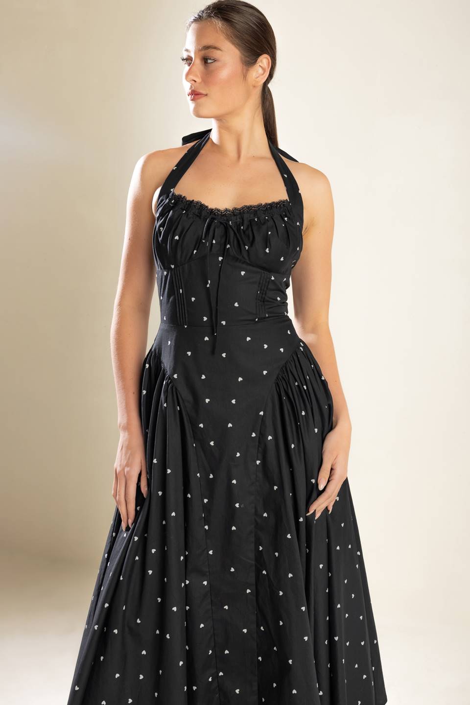 CONFIDENT CUES WOVEN MIDI DRESS Flying Tomato