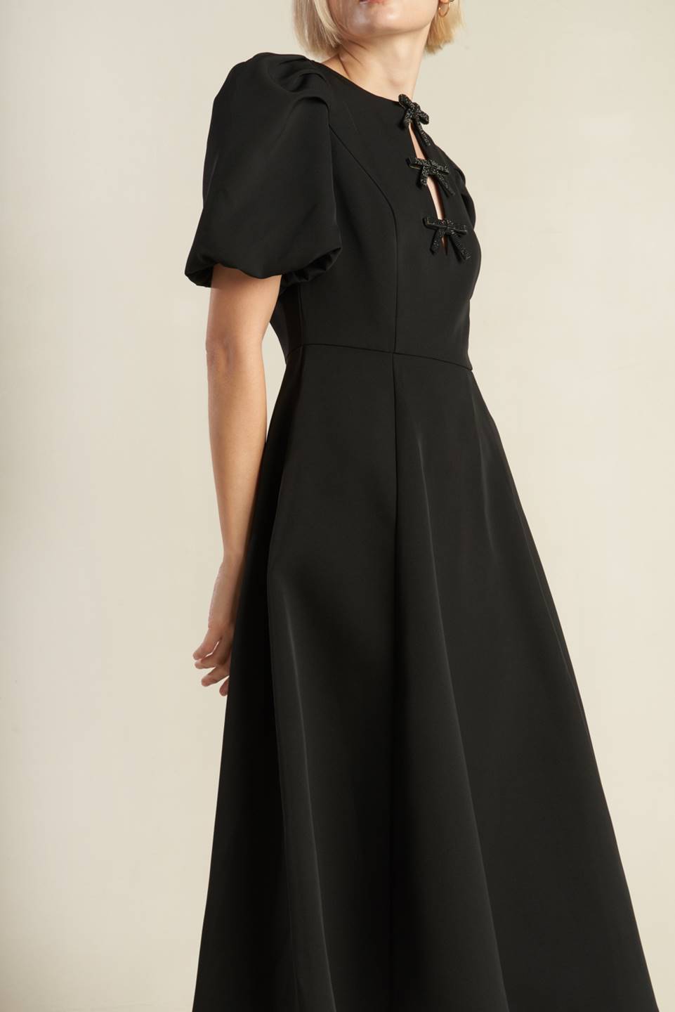 EFFORTLESS ELEGANCE WOVEN MIDI DRESS