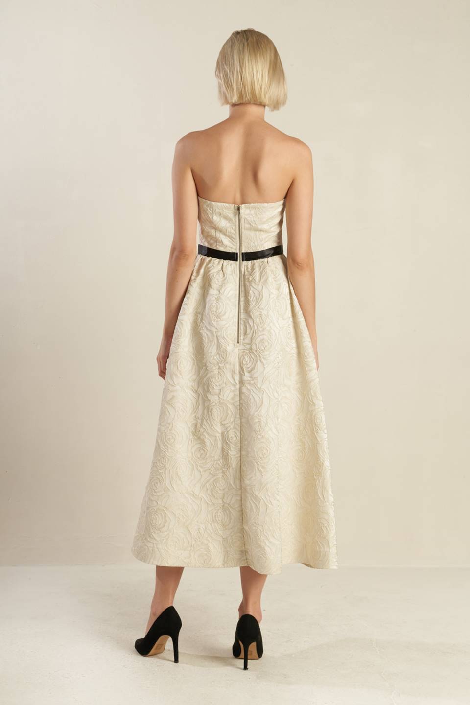 GET WHAT YOU NEED WOVEN MIDI DRESS Flying Tomato