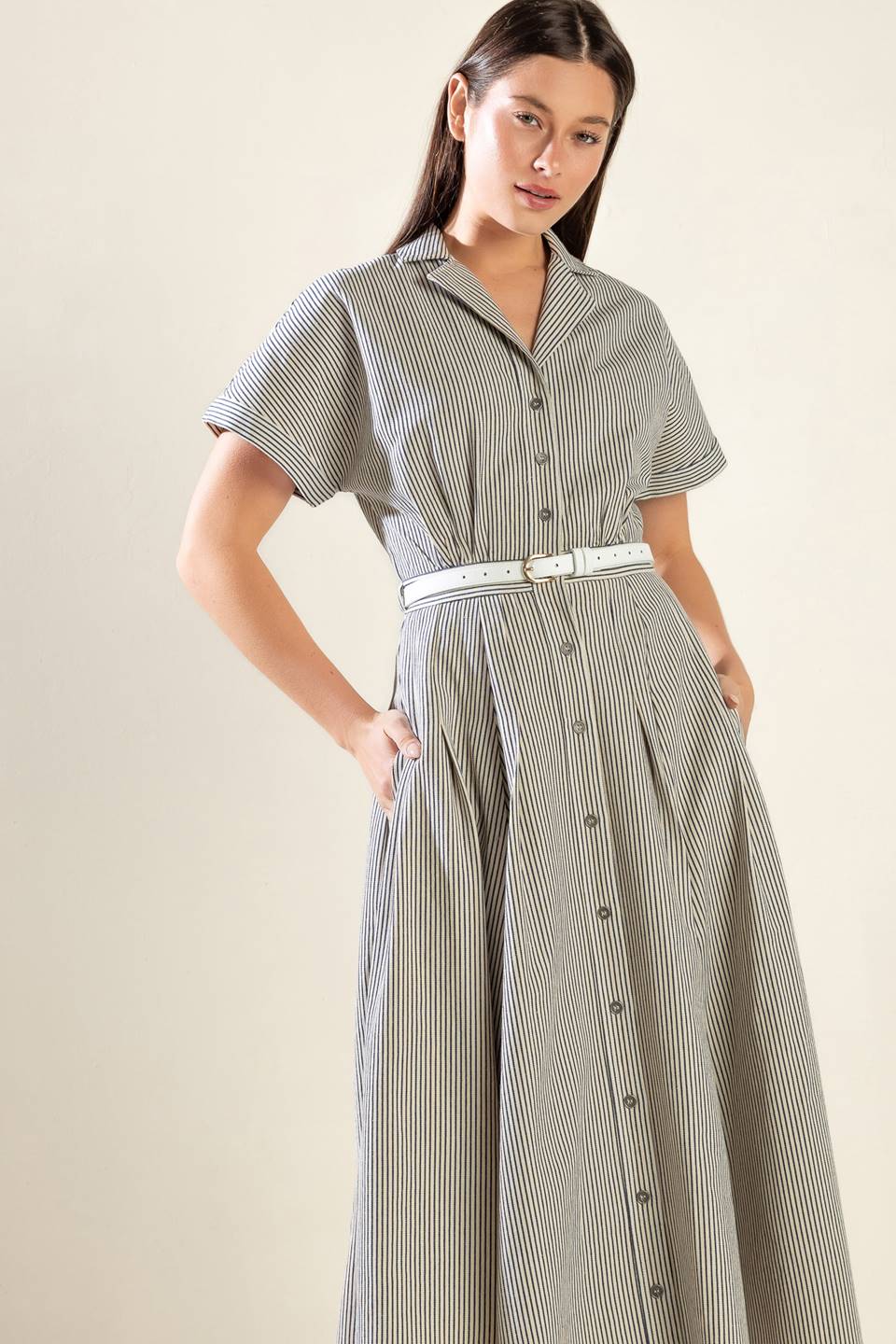 TIME TO EVOLVE WOVEN MIDI DRESS Flying Tomato