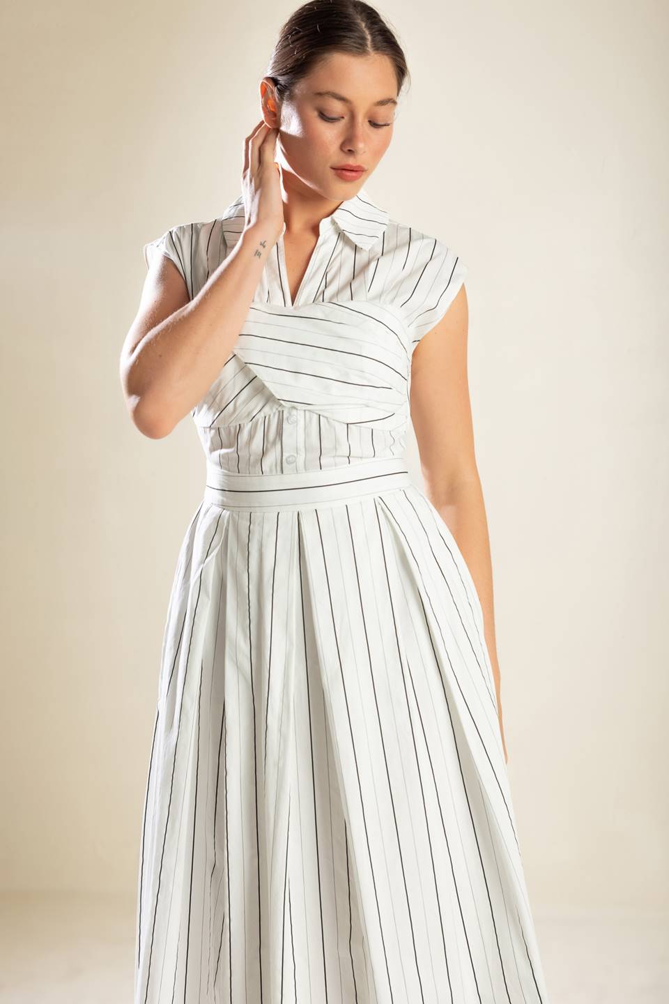 INCREDIBLY SENSATIONAL WOVEN MIDI DRESS Flying Tomato