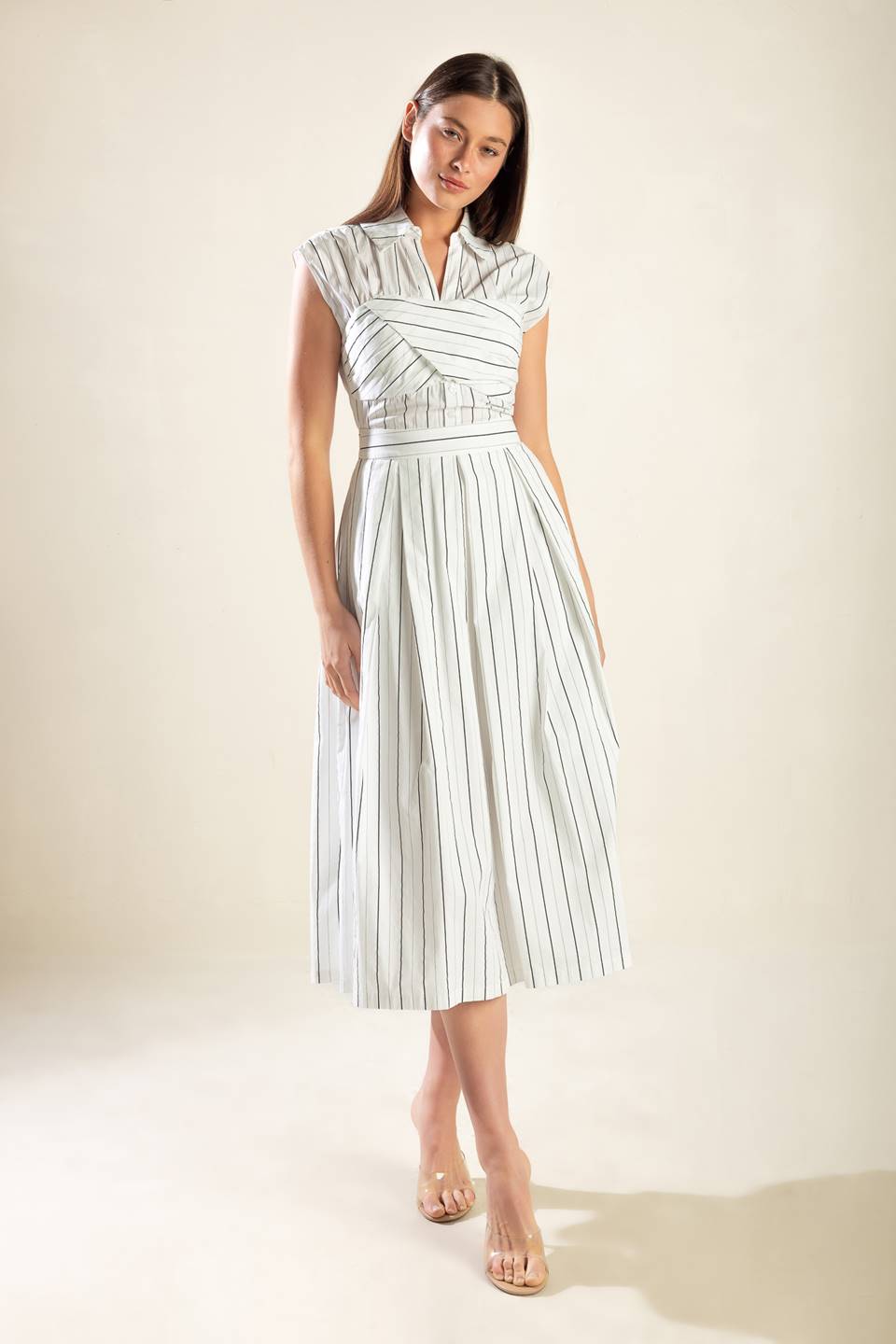 INCREDIBLY SENSATIONAL WOVEN MIDI DRESS Flying Tomato