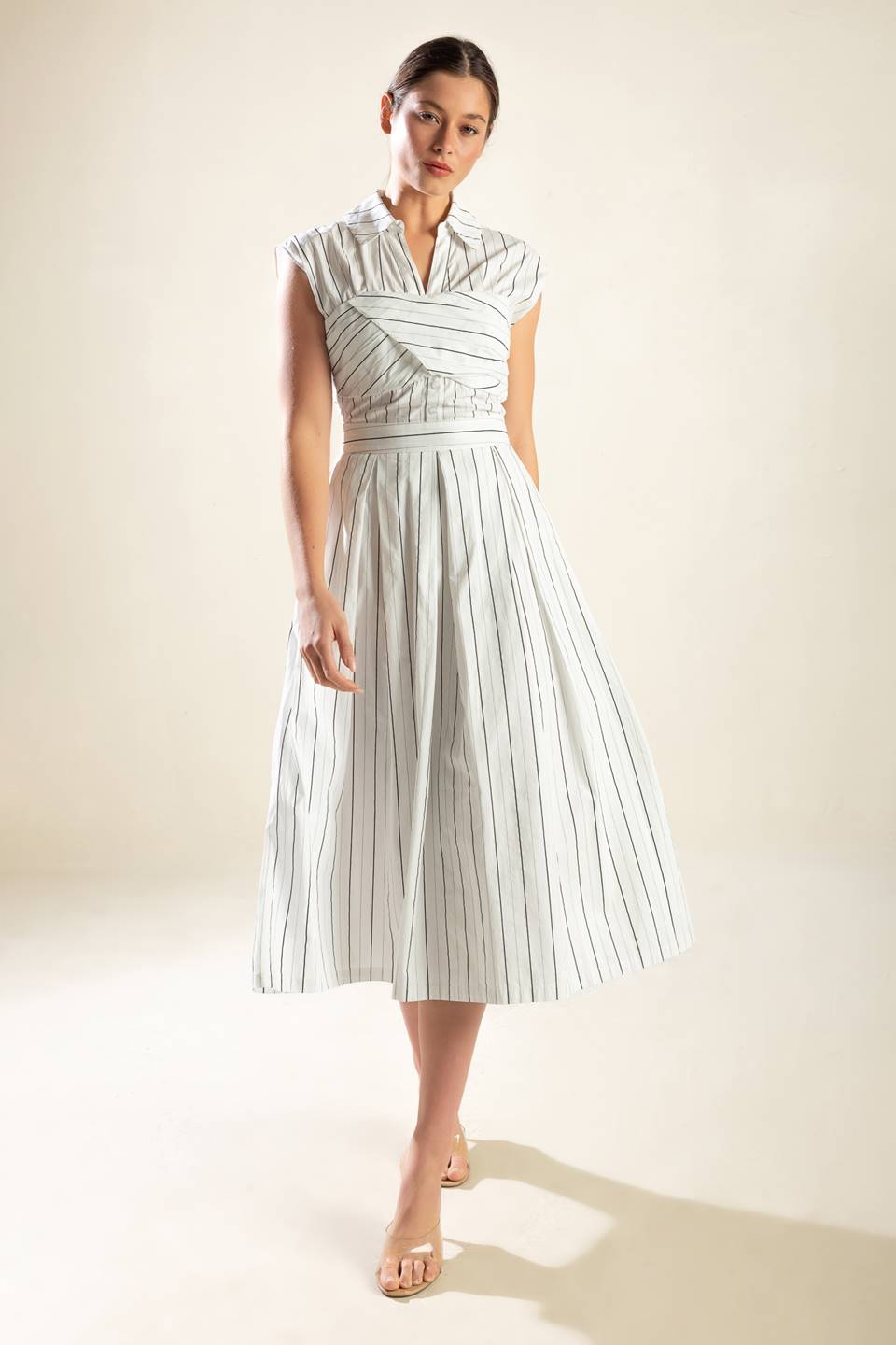 INCREDIBLY SENSATIONAL WOVEN MIDI DRESS Flying Tomato