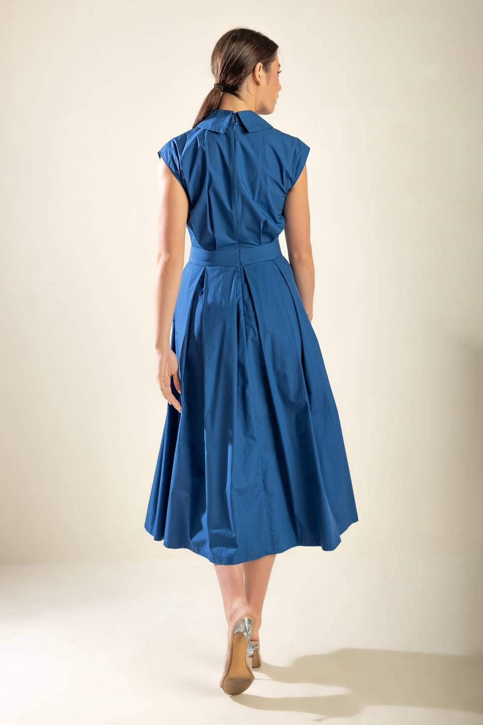 DREAMY IMPRESSION WOVEN MIDI DRESS Flying Tomato