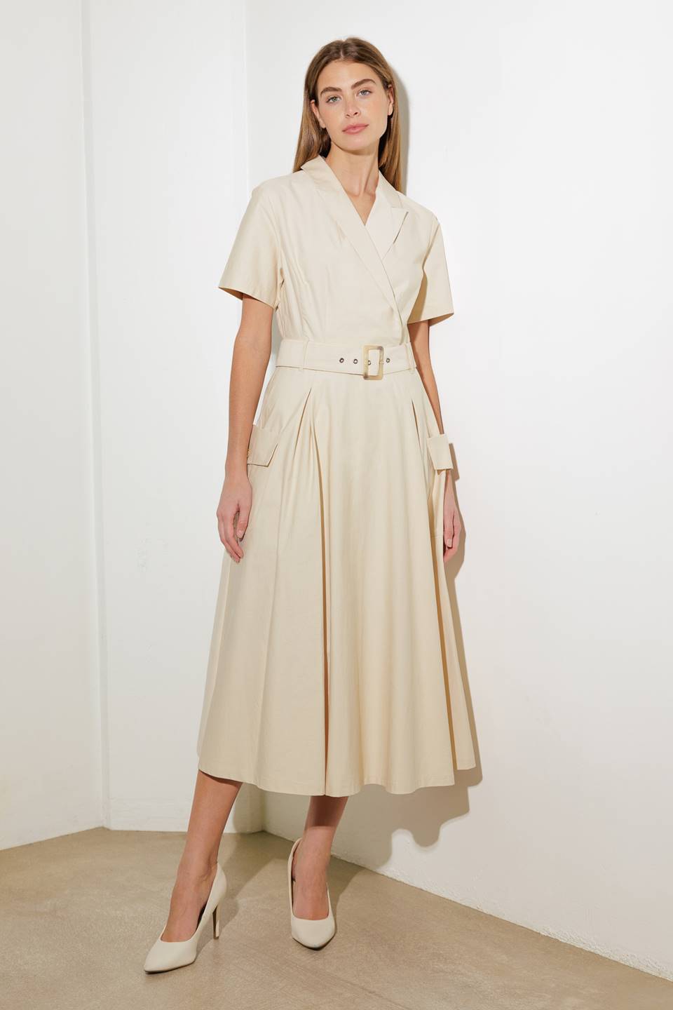 LOST IN THE STARS WOVEN MIDI DRESS Flying Tomato