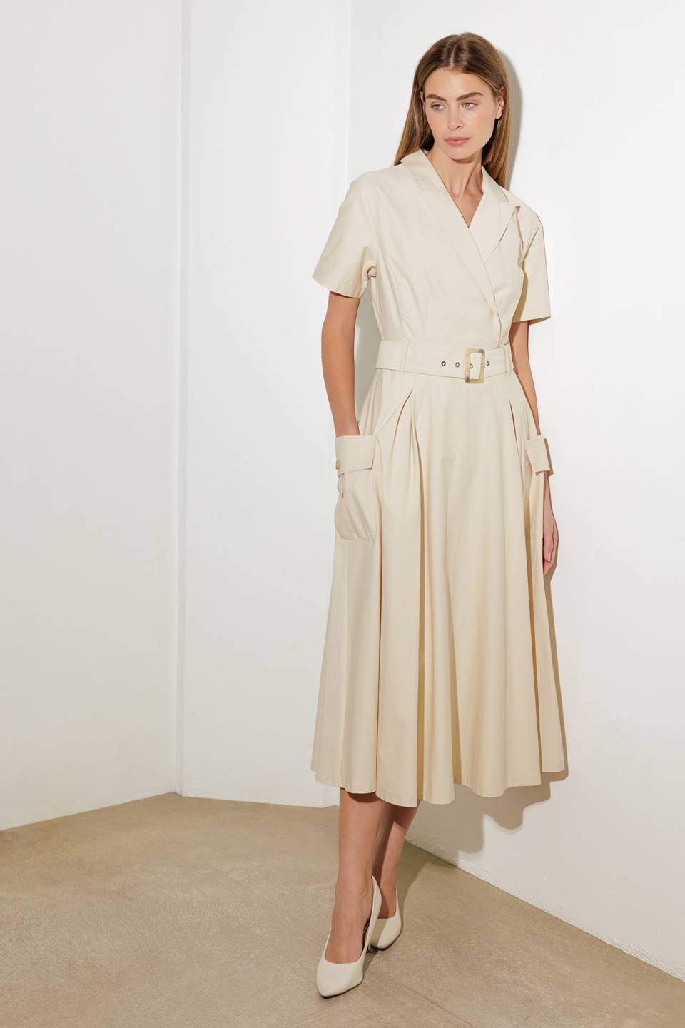 LOST IN THE STARS WOVEN MIDI DRESS Flying Tomato