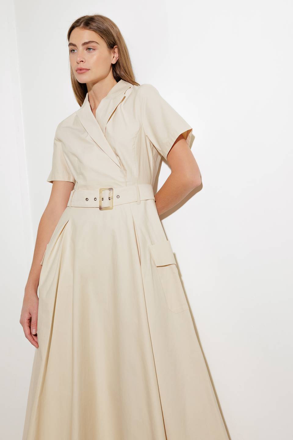 LOST IN THE STARS WOVEN MIDI DRESS Flying Tomato