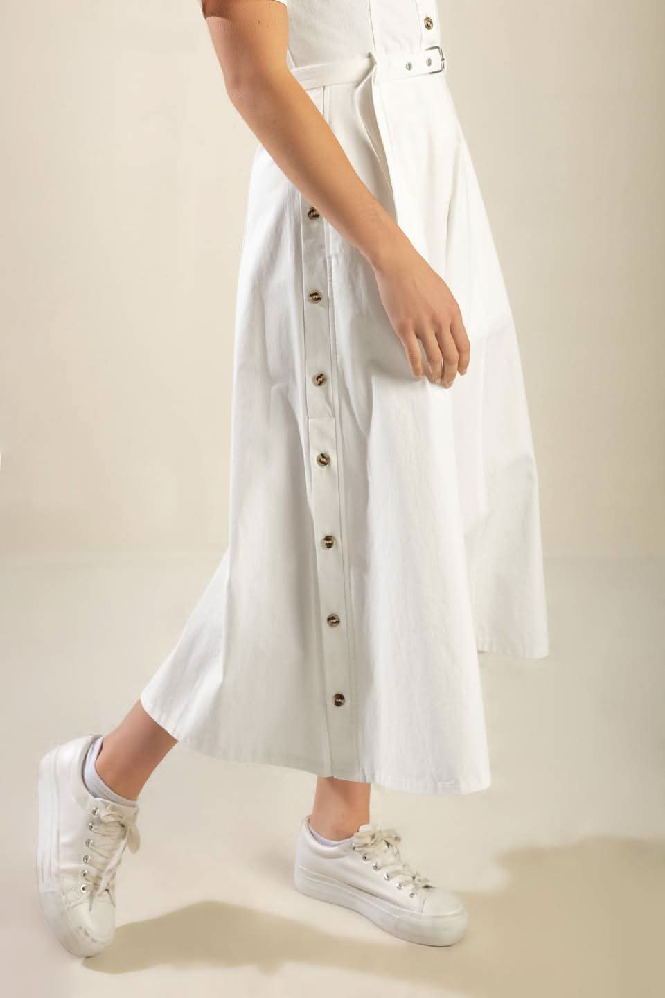 Tea Time Charm Woven Midi Dress