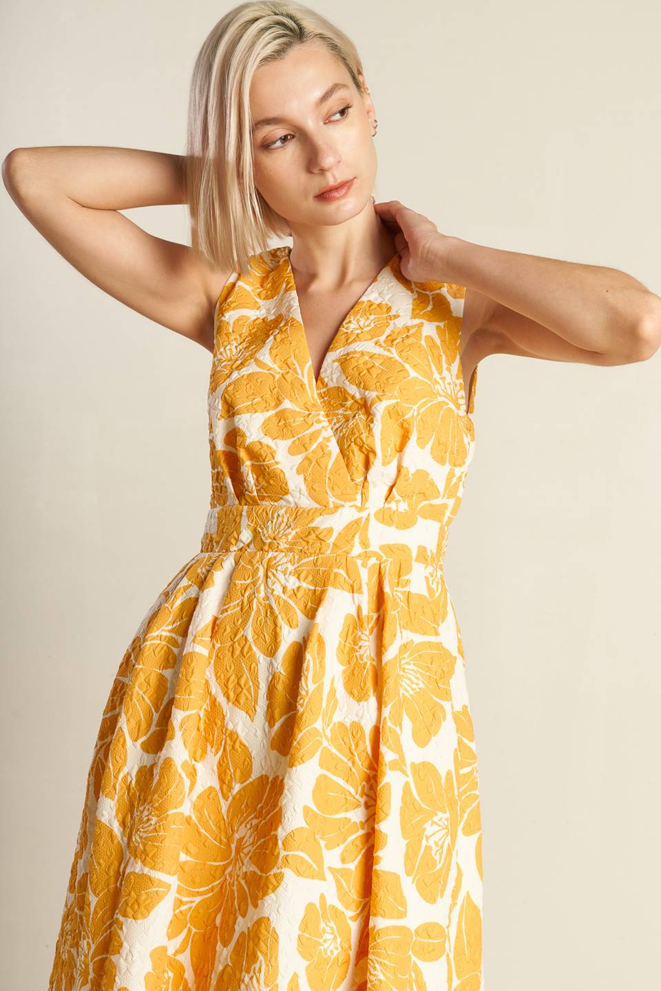 STARDUST STARLIGHT WOVEN MIDI DRESS Flying Tomato