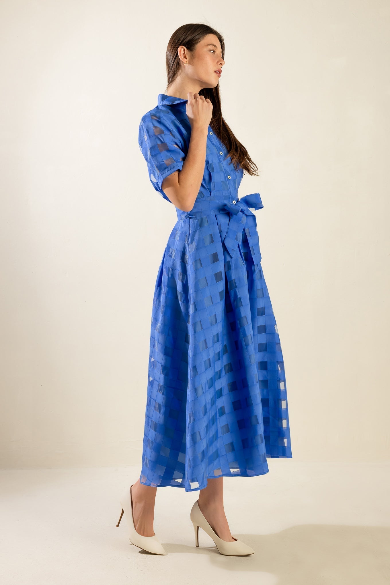 MY LOVE LANGUAGE WOVEN MIDI DRESS Flying Tomato