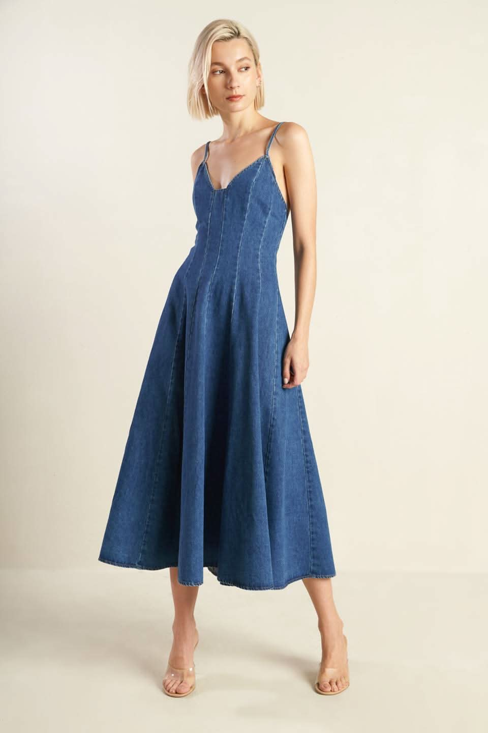 DENIM DREAMS ROSEWOOD DRESS