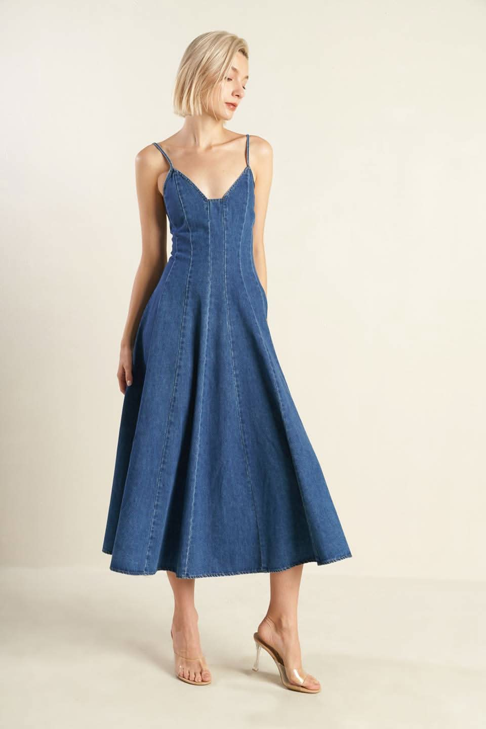 DENIM DREAMS ROSEWOOD DRESS