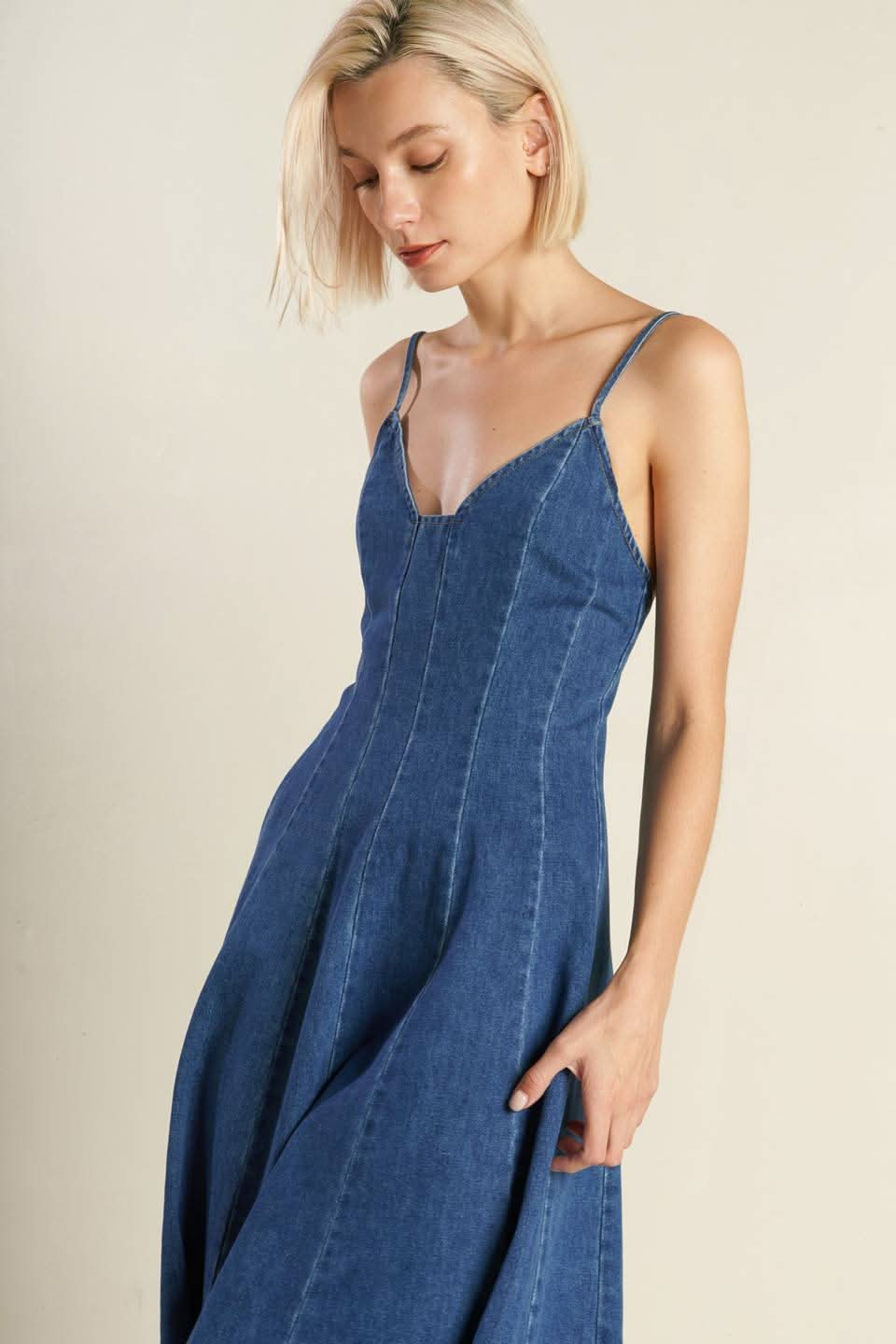 DENIM DREAMS ROSEWOOD DRESS