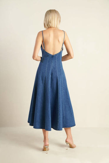 DENIM DREAMS ROSEWOOD DRESS