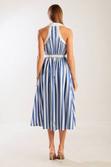 WAIT FOR IT WOVEN MIDI DRESS