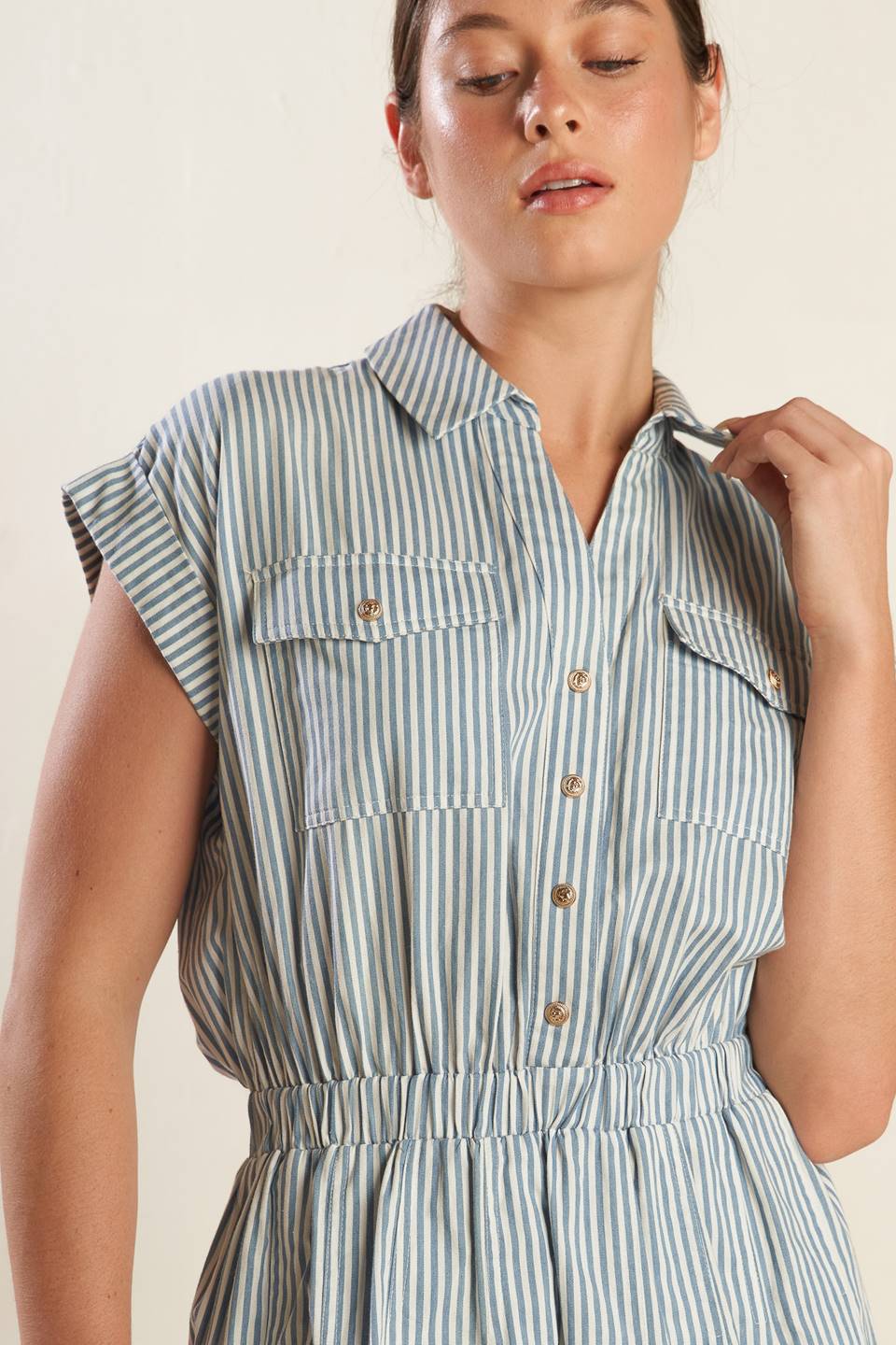 CHAMPAGNE TOAST WOVEN MINI DRESS Flying Tomato