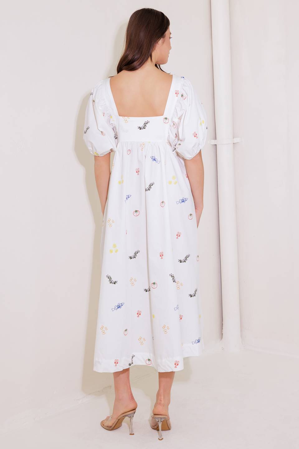 THE WORLD IS YOURS WOVEN MIDI DRESS Flying Tomato