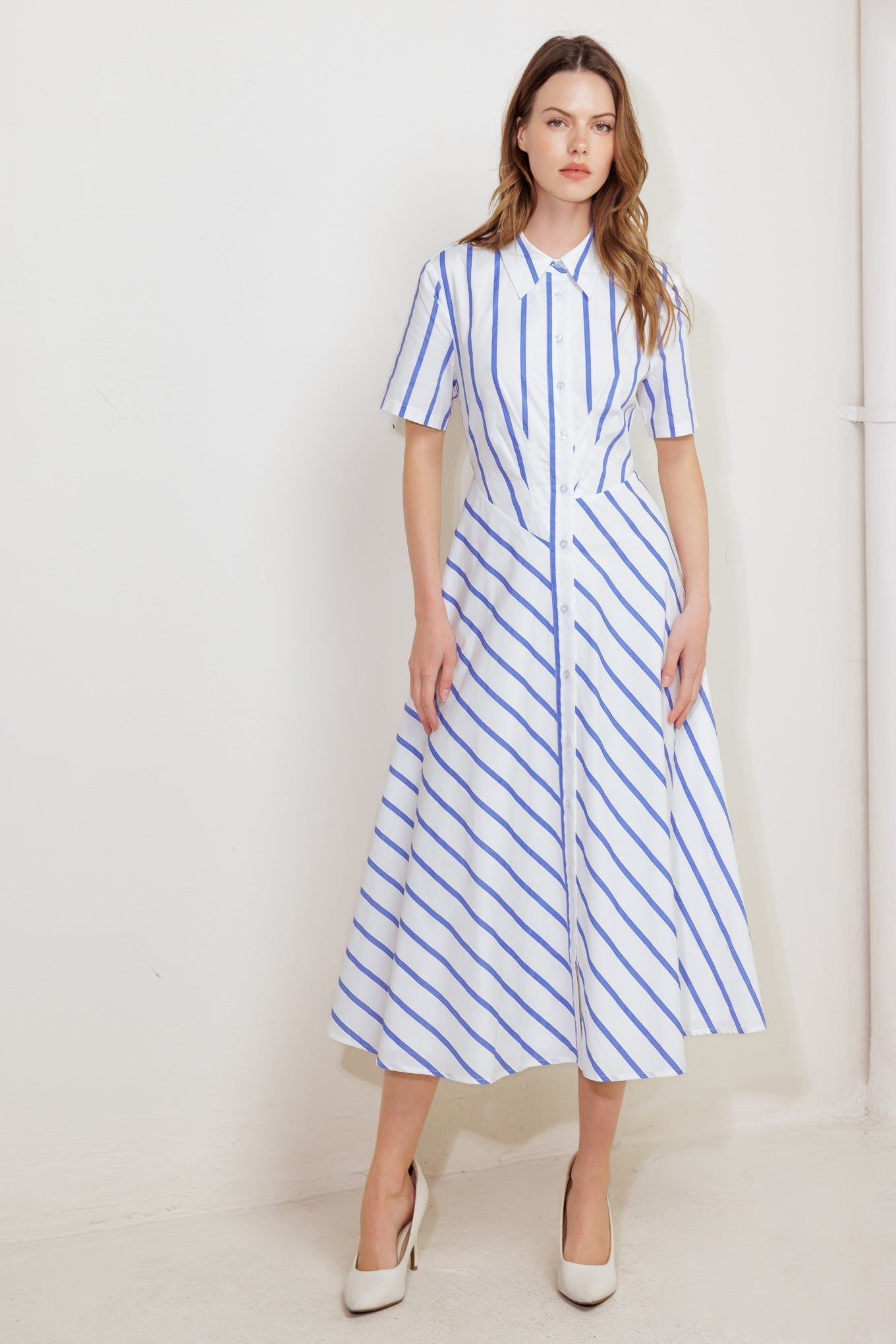 YOU HAD ME AT WOVEN MIDI DRESS Flying Tomato