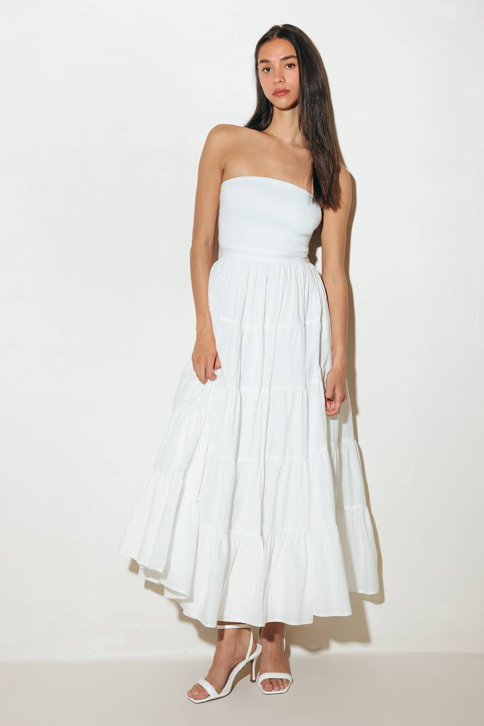 NEO BREEZE WHITE MIDI DRESS Flying Tomato