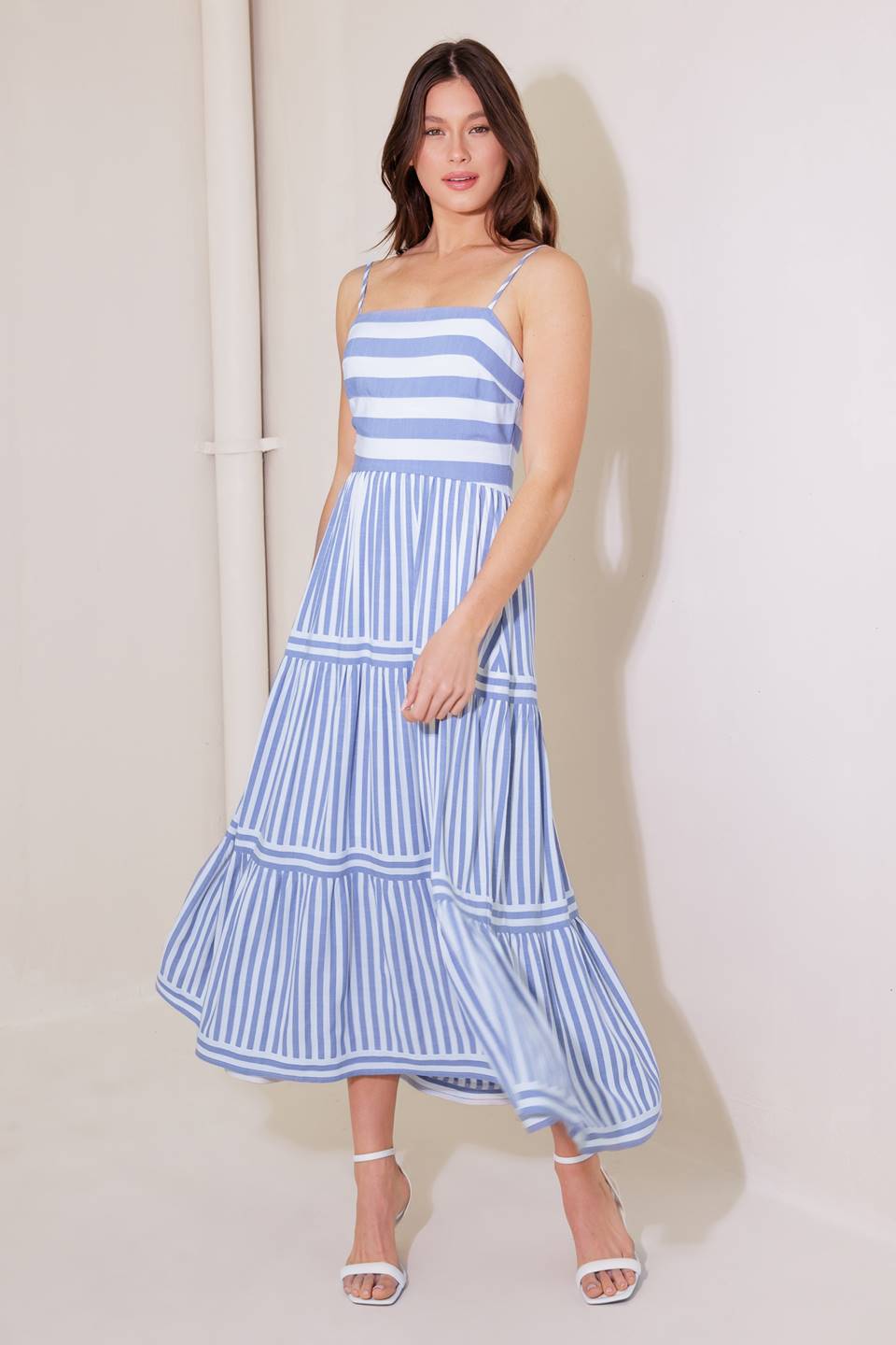 ANYTHING IS POSSIBLE WOVEN MIDI DRESS Flying Tomato