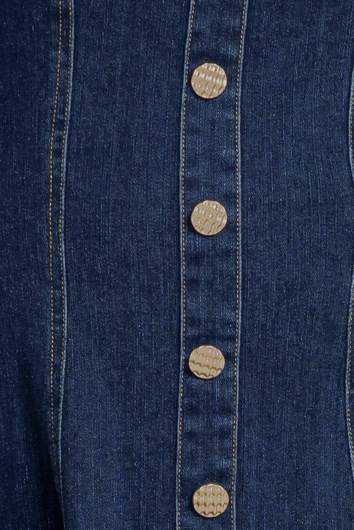 PUFF & PLAY DENIM MINI DRESS Flying Tomato